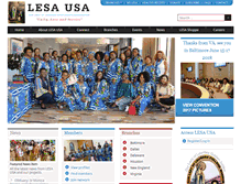 Tablet Screenshot of lesausa.org